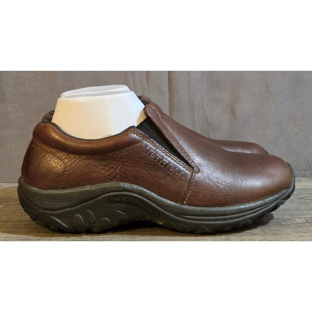 Merrell Jungle Moc Leather Shoes Women's Size 8 Brown